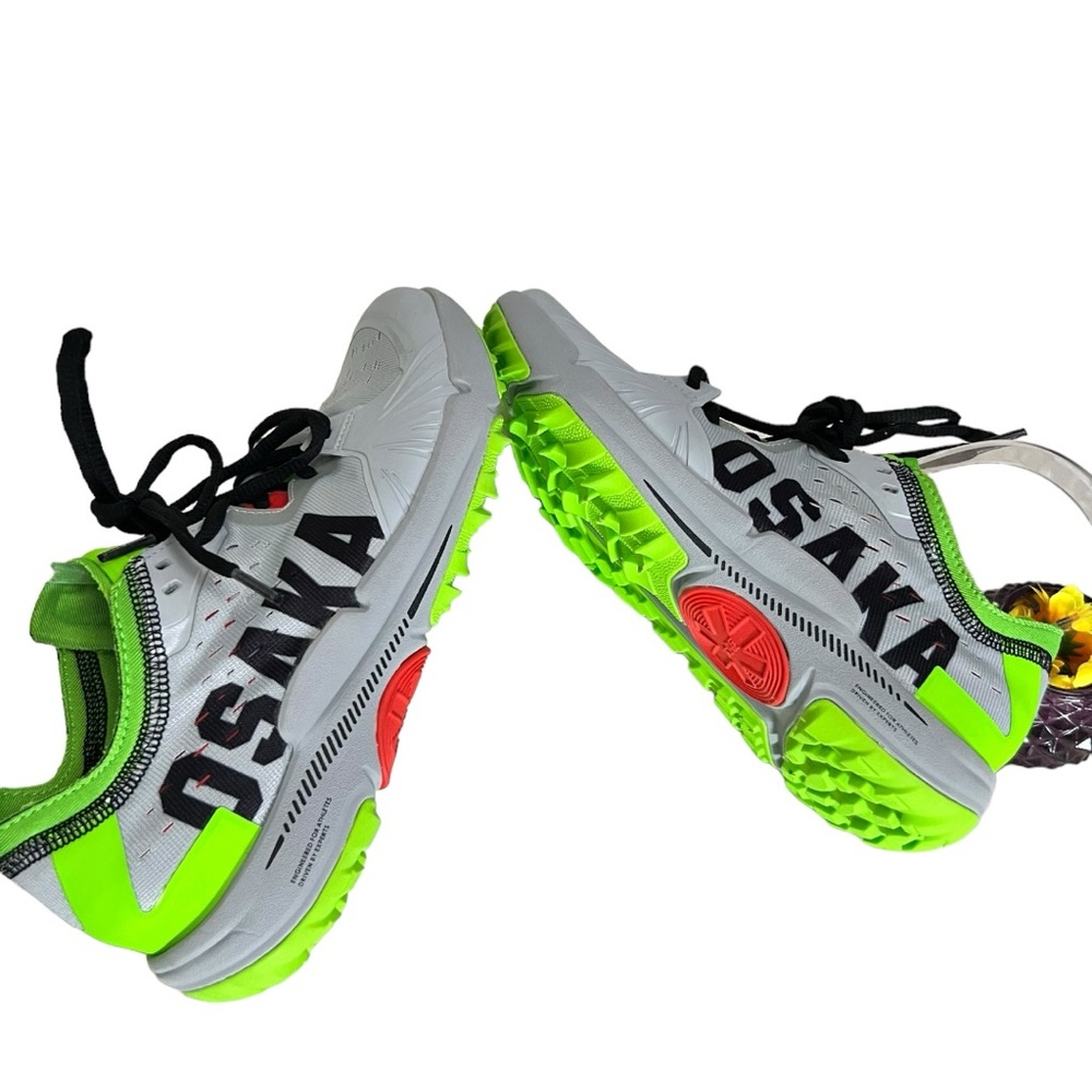 Osaka IDO Mkl Womens Running Shoes Lime Athletic Hokey Training sz 7